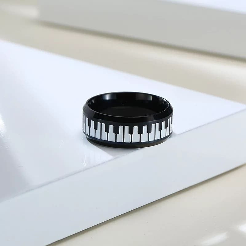 Anillo "Midnight Sonata" (Black Piano)