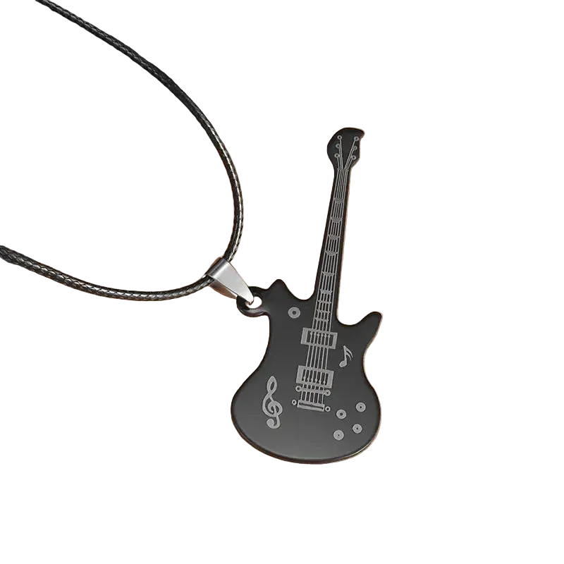 Collar "Shadow Riff" (Black Guitar)