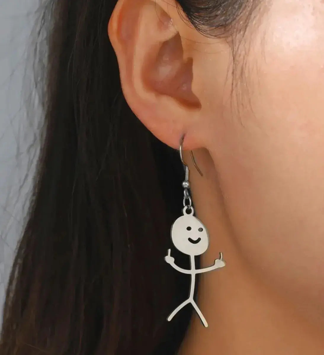 Aretes "Stickman’s Greet" (El Saludo del Monito)