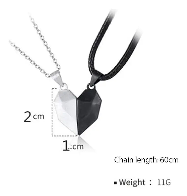 Set de Collares "Magnetic Pulse" (Corazón en Pacto)