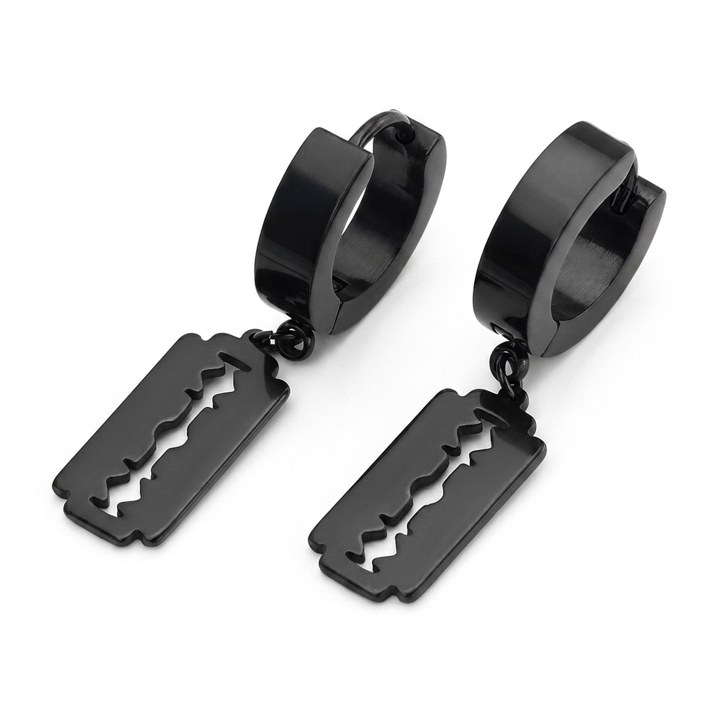 Aretes "Razor's Edge" (Navaja de Acero Quirúrgico)