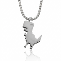 Collar "Offline Runner" (Pixel Dinosaur)