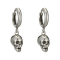 Aretes "Skullberry Signature" (Calavera Gótica en Plata .925)