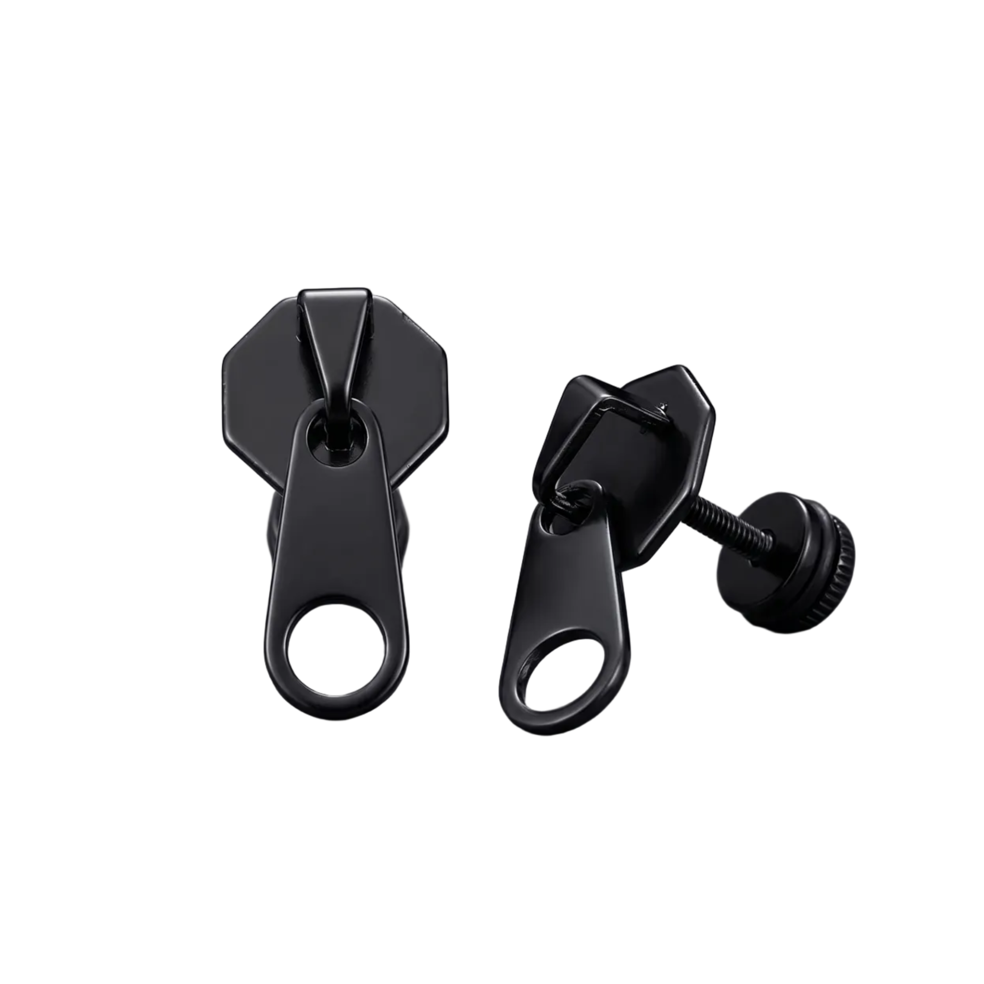 Aretes "Industrial Zip" (Cierre Industrial)